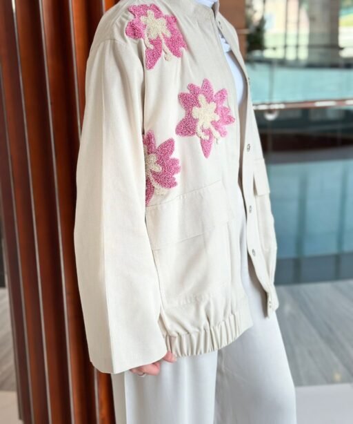 Alternative view of S26' #1 linen jacket