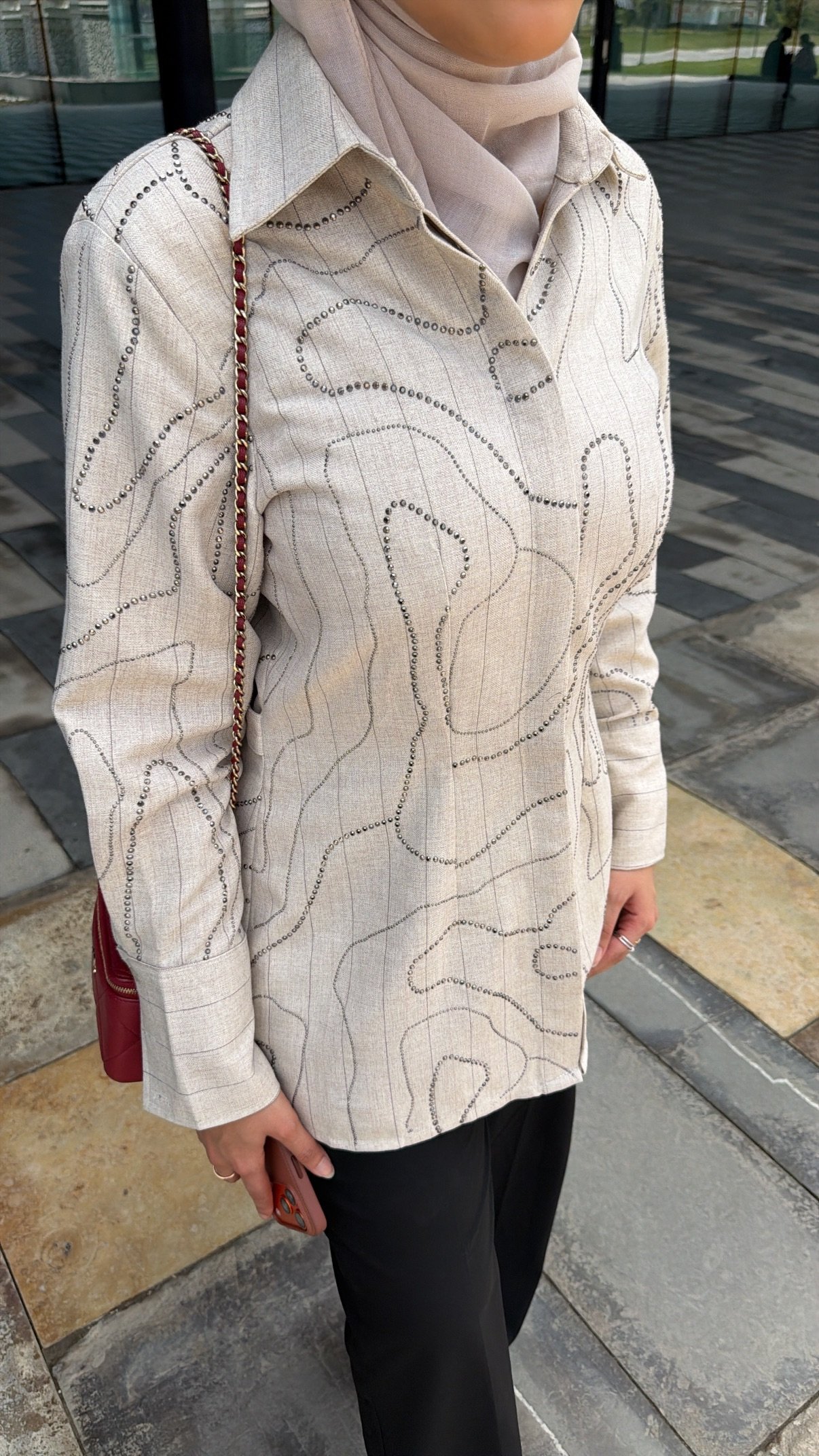 S26' #3 linen detailed jacket - Image 2